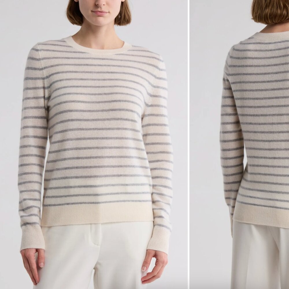 NWT Size M - Nordstrom Rack Cashmere Crewneck Sweater -
